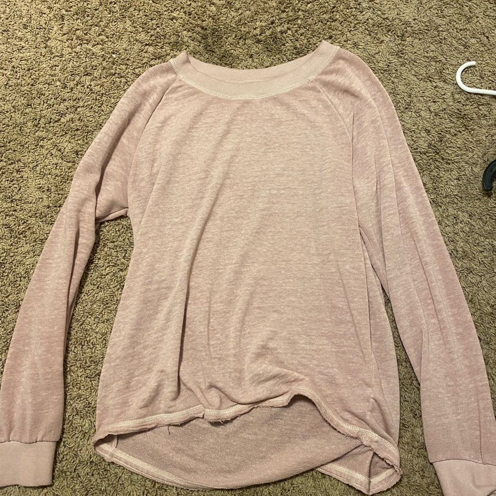 Long Sleeve Blush Pink Top